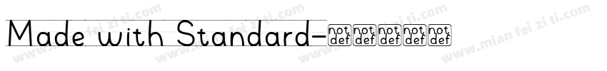 Made with Standard字体转换